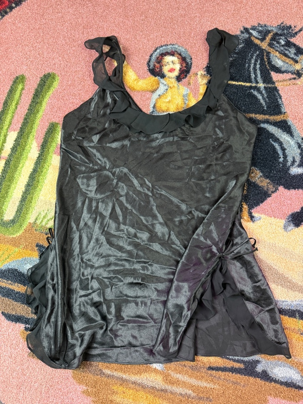 VINTAGE NIGHTGOWN OSCAR DE LA RENTA PINK LABEL SATIN